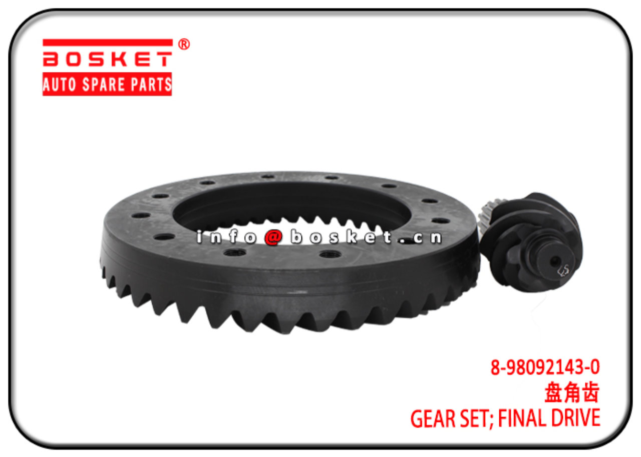 8-97092946-0 8-98092143-0 8970929460 8980921430 Final Drive Gear Set Suitable for ISUZU NPR 