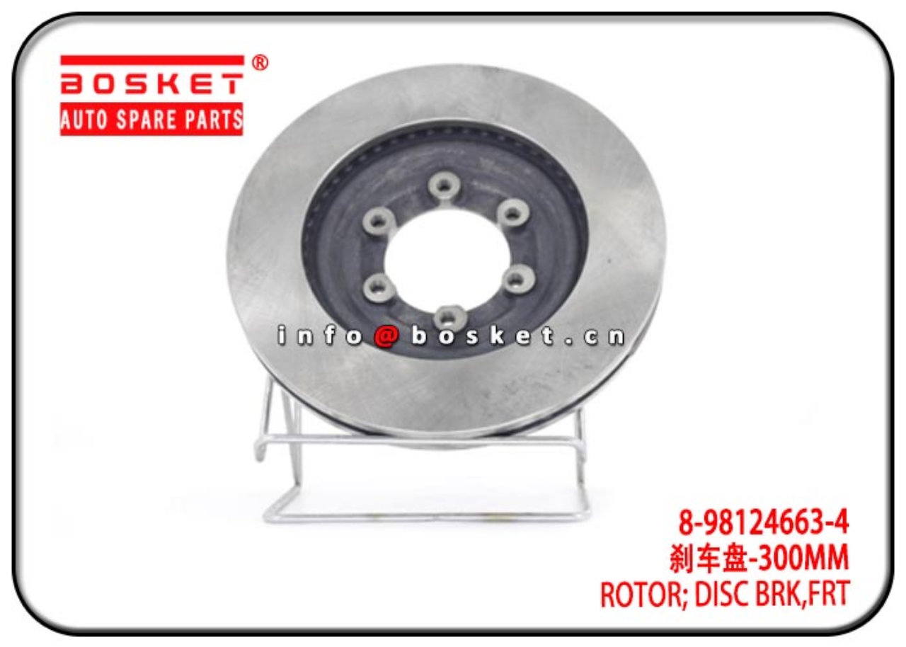 8-98124663-4 8981246634 Front Disc Brake Rotor Suitable For ISUZU DMAX 4X4