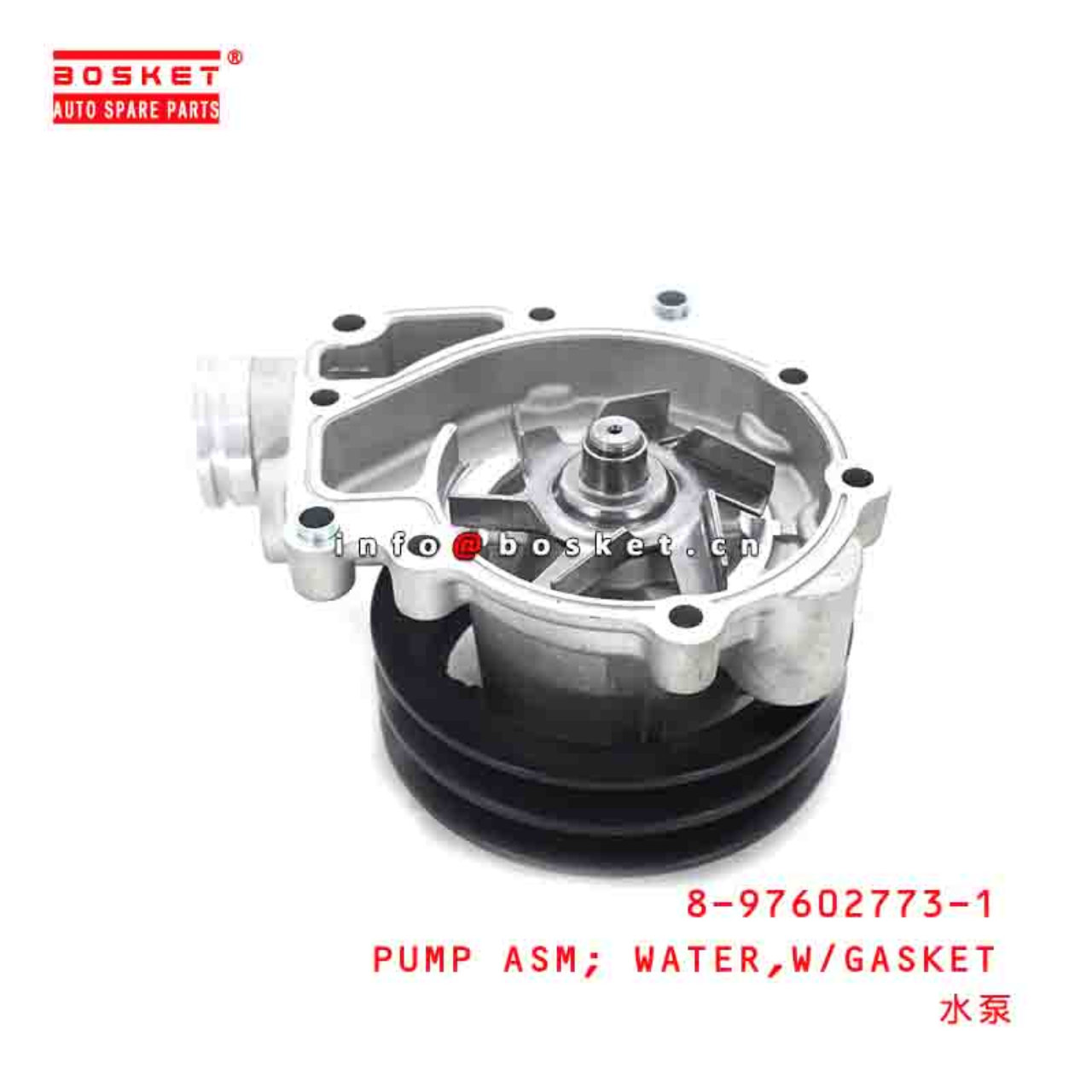 8-97602773-1 8-97627355-0 8976027731 8976273550 WITH GASKET WATER PUMP ASSEMBLY Suitable FOR ISUZU 6