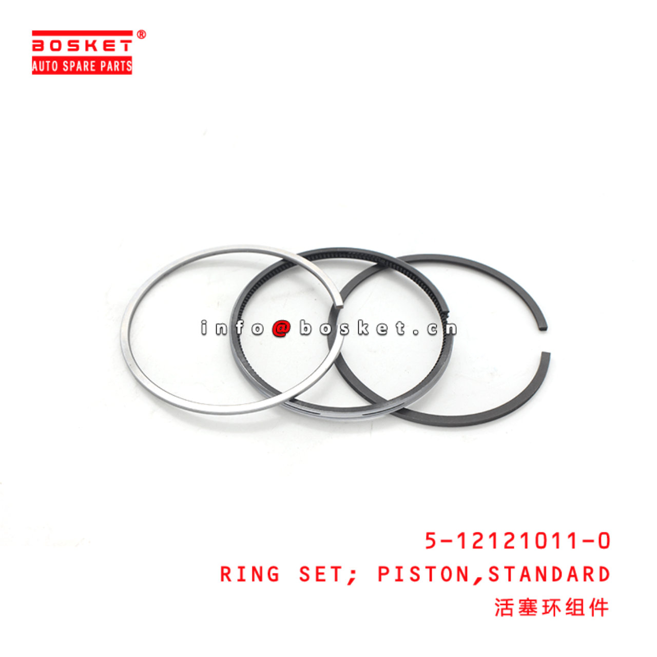 5-12121011-0 5121210110 Standard Piston Ring Set Suitable for ISUZU 3AE1 