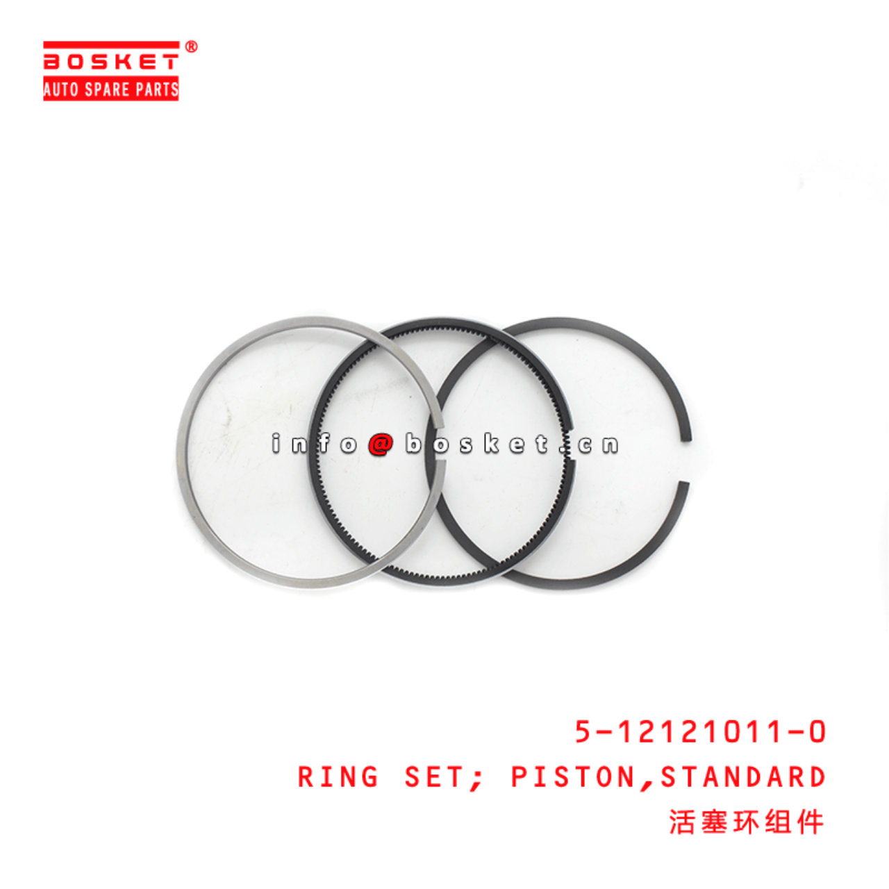 5-12121011-0 5121210110 Standard Piston Ring Set Suitable for ISUZU 3AE1 