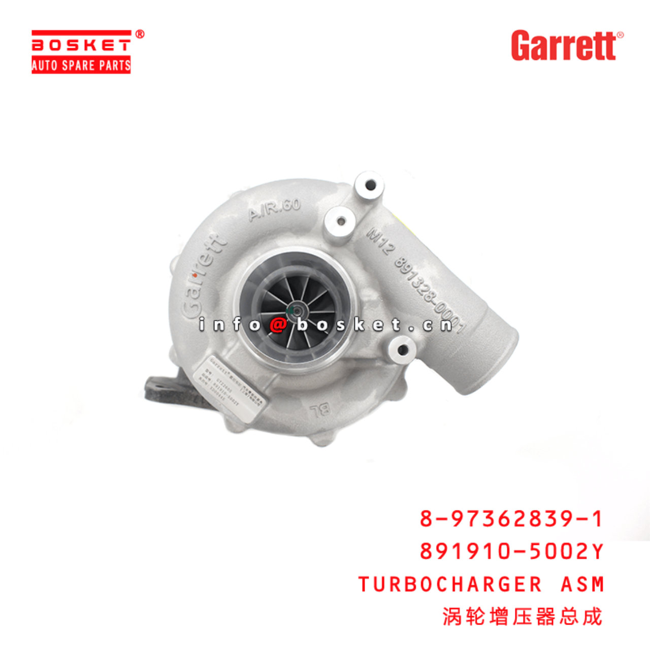 Garrett Genuine 891910-5002Y 8-97362839-1 Turbocharger Assembly Suitable for ISUZU XD 4HK1 