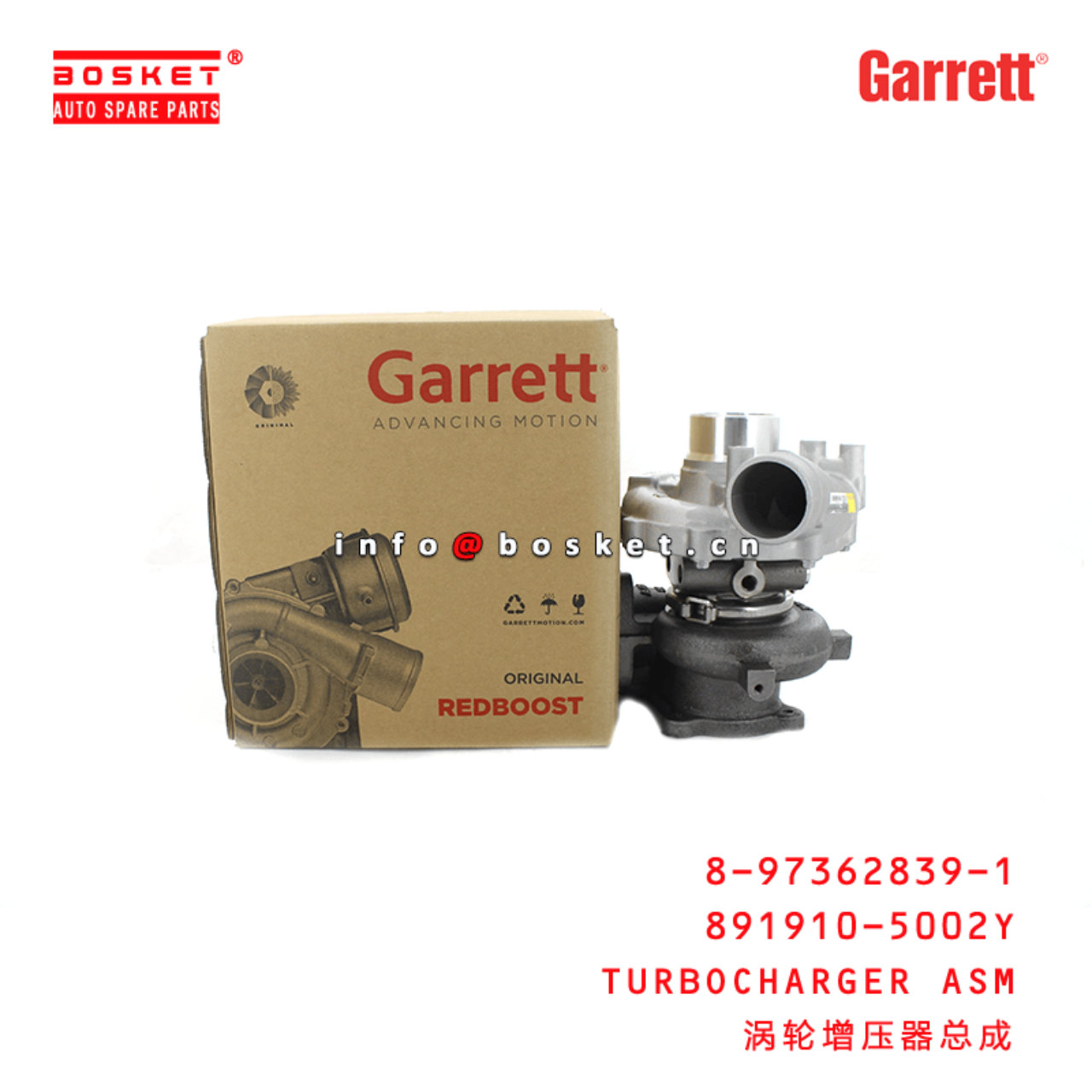 Garrett Genuine 891910-5002Y 8-97362839-1 Turbocharger Assembly Suitable for ISUZU XD 4HK1 