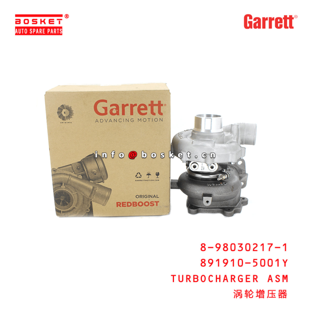 Garrett Genuine 891910-5001Y 8-98030217-1 Turbocharger Assembly Suitable for ISUZU XD 4HK1 