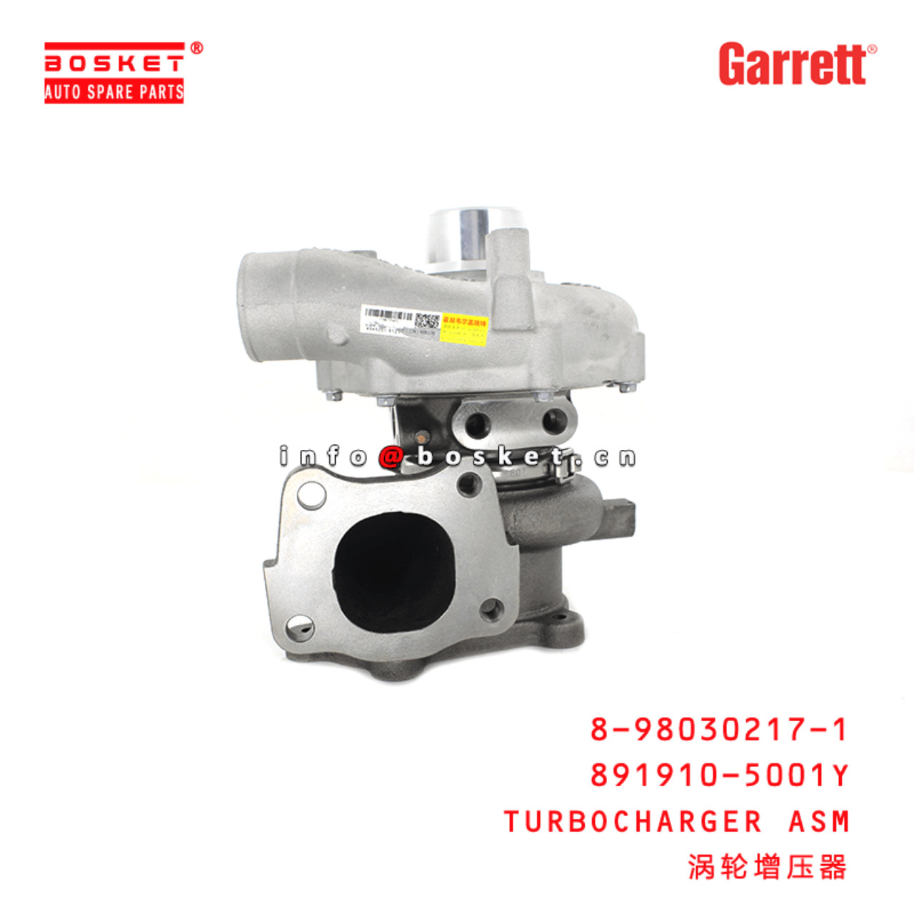 Garrett Genuine 891910-5001Y 8-98030217-1 Turbocharger Assembly Suitable for ISUZU XD 4HK1 