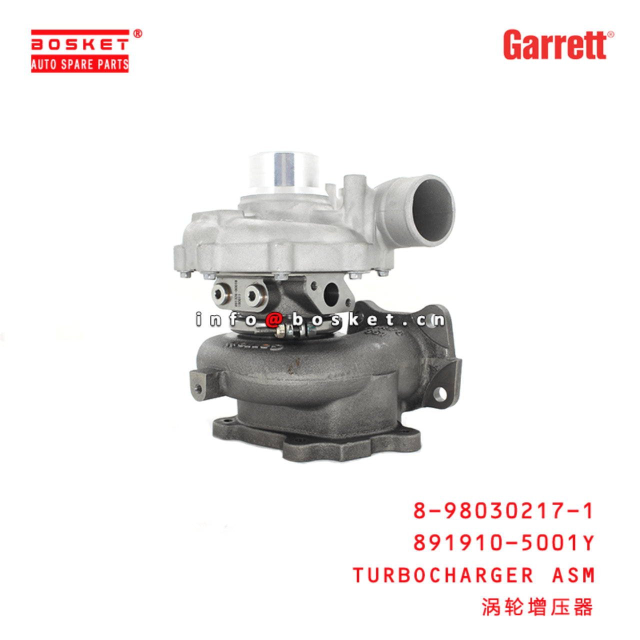 Garrett Genuine 891910-5001Y 8-98030217-1 Turbocharger Assembly Suitable for ISUZU XD 4HK1 