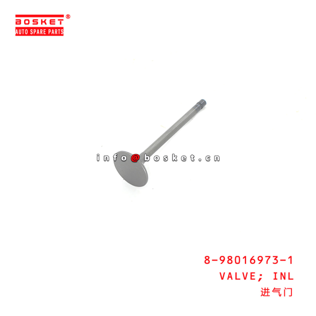 8-98016973-1 Inlet Valve 8980169731 Suitable for ISUZU NKR NPR 4JJ1 4JK1