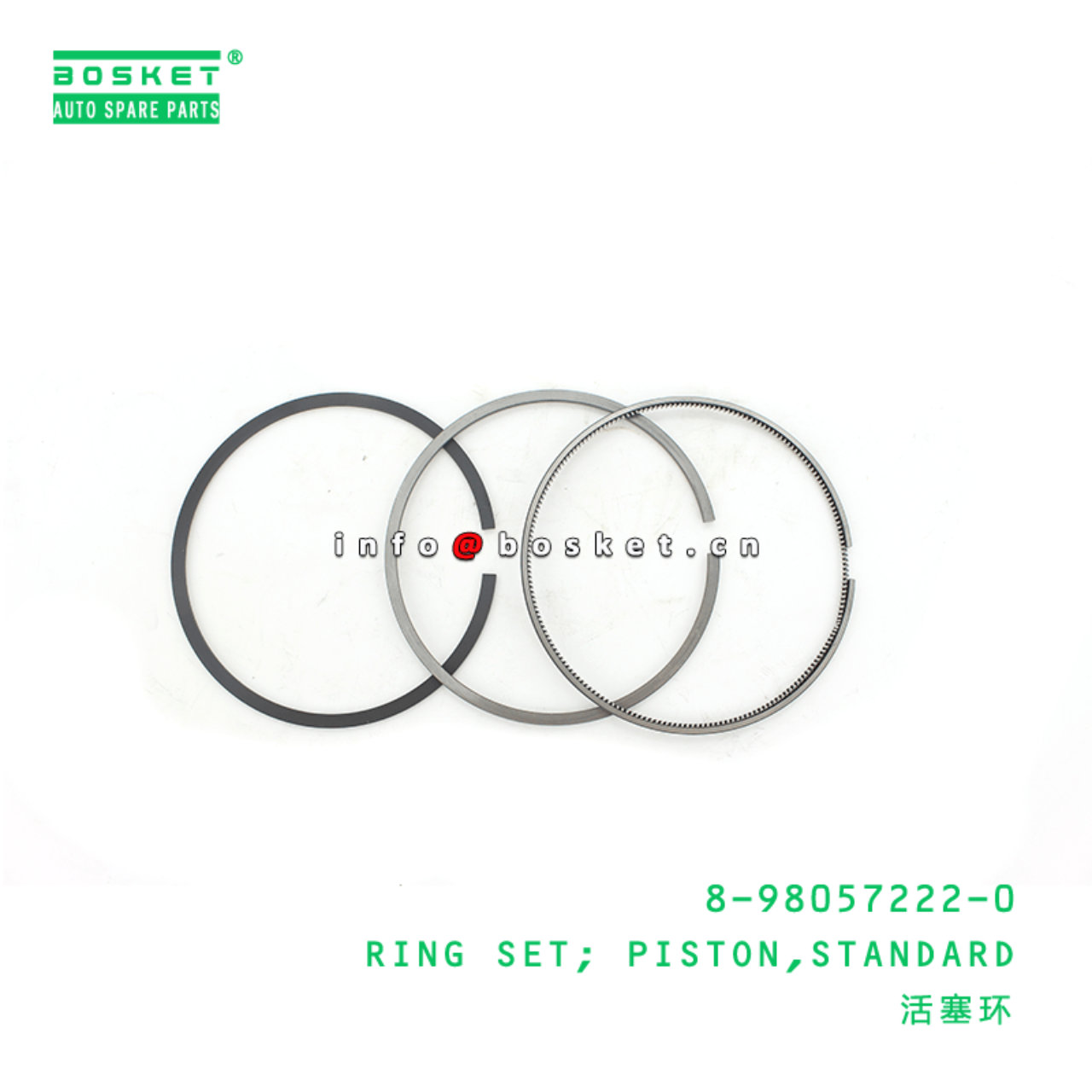 8-98057222-0 Standard Piston Ring Set 8980572220 Suitable for ISUZU XD 4JJ1