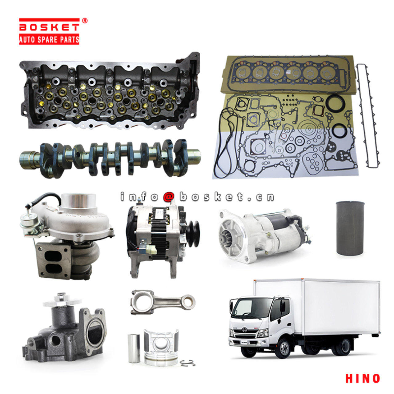 Wholesale Japanese Truck Parts for HINO300 HINO500 HINO700 N04C J05E J08E E13C 