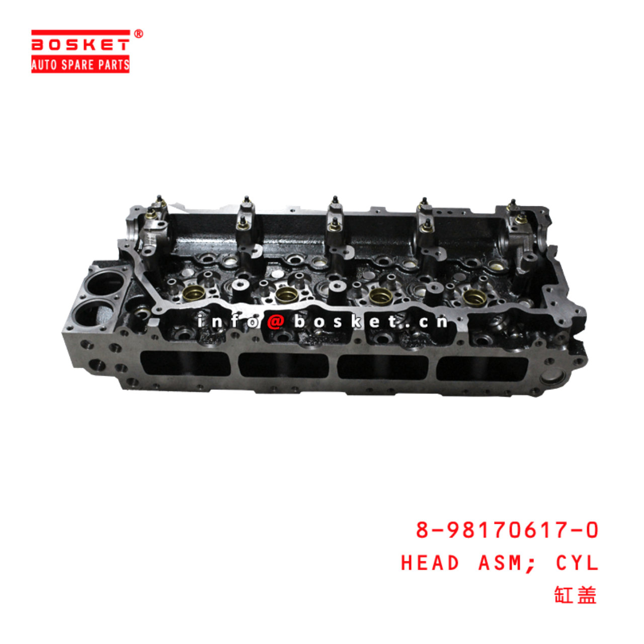  8-98170617-0 Cylinder Head Assembly 8981706170 Suitable for ISUZU 700P NPR75 NQR75 4HK1T