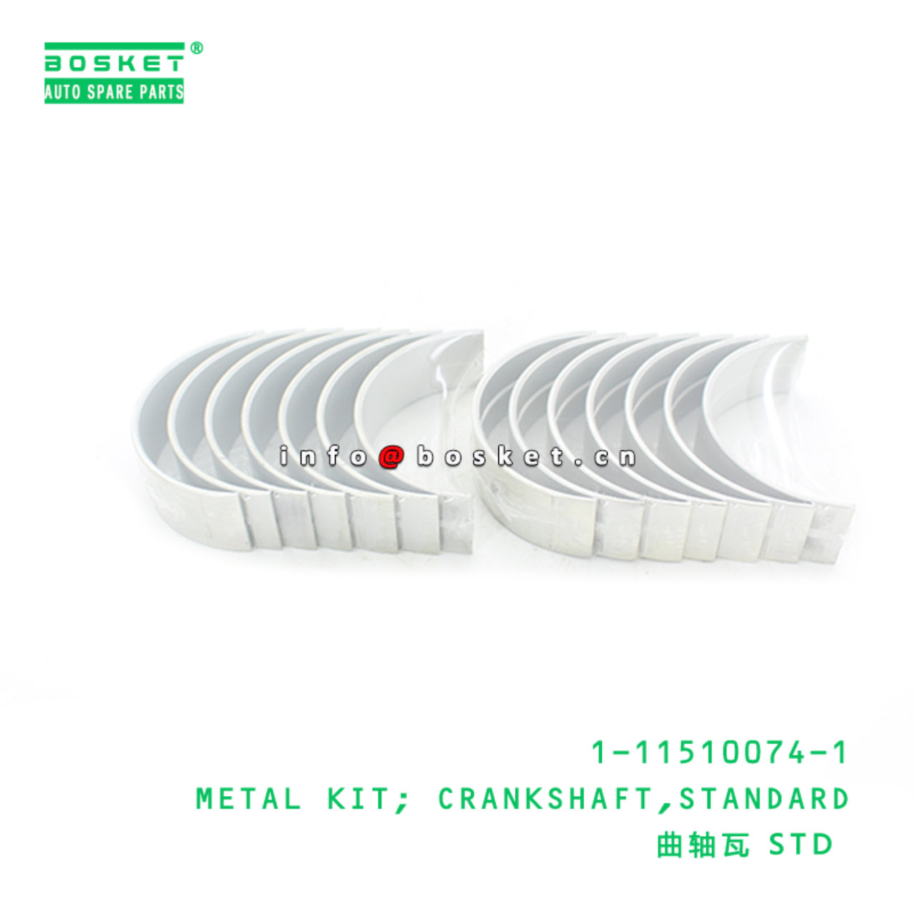  1-11510074-1 Standard Crankshaft Metal Kit 1115100741 Suitable for ISUZU 6BG1 6BD1