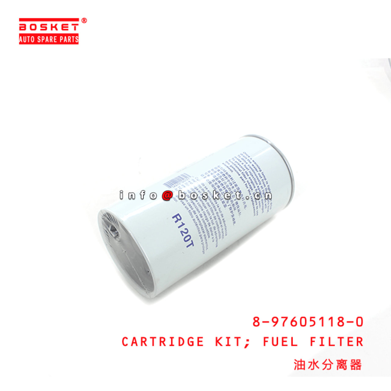 8-97605118-0 Fuel Filter Cartridge Kit 8976051180 Suitable for ISUZU CXZ81 10PE1