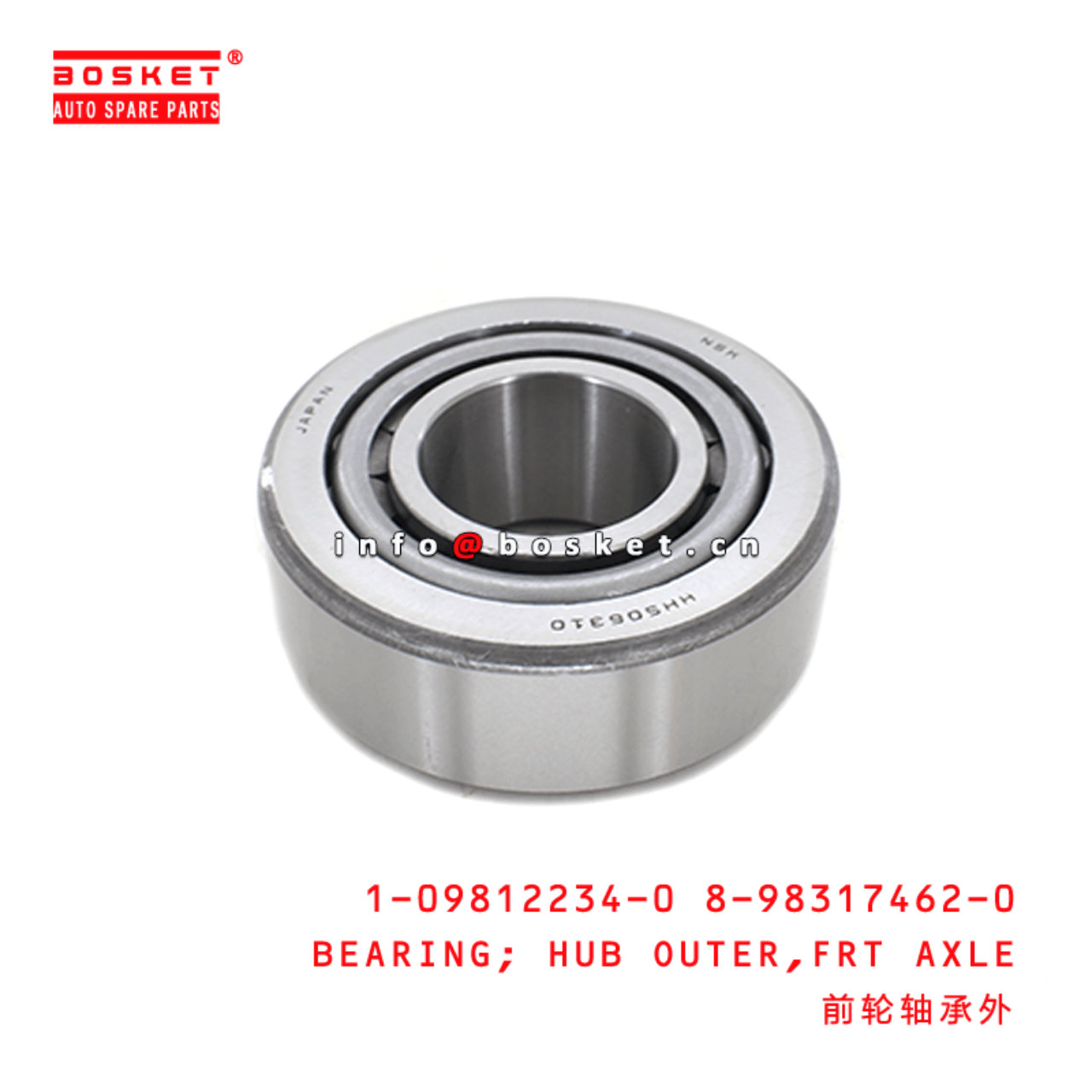 1-09812234-0 8-98317462-0 Rear Axle Hub Outer Bearing 1098122340 8983174620 Suitable for ISUZU CVZ C