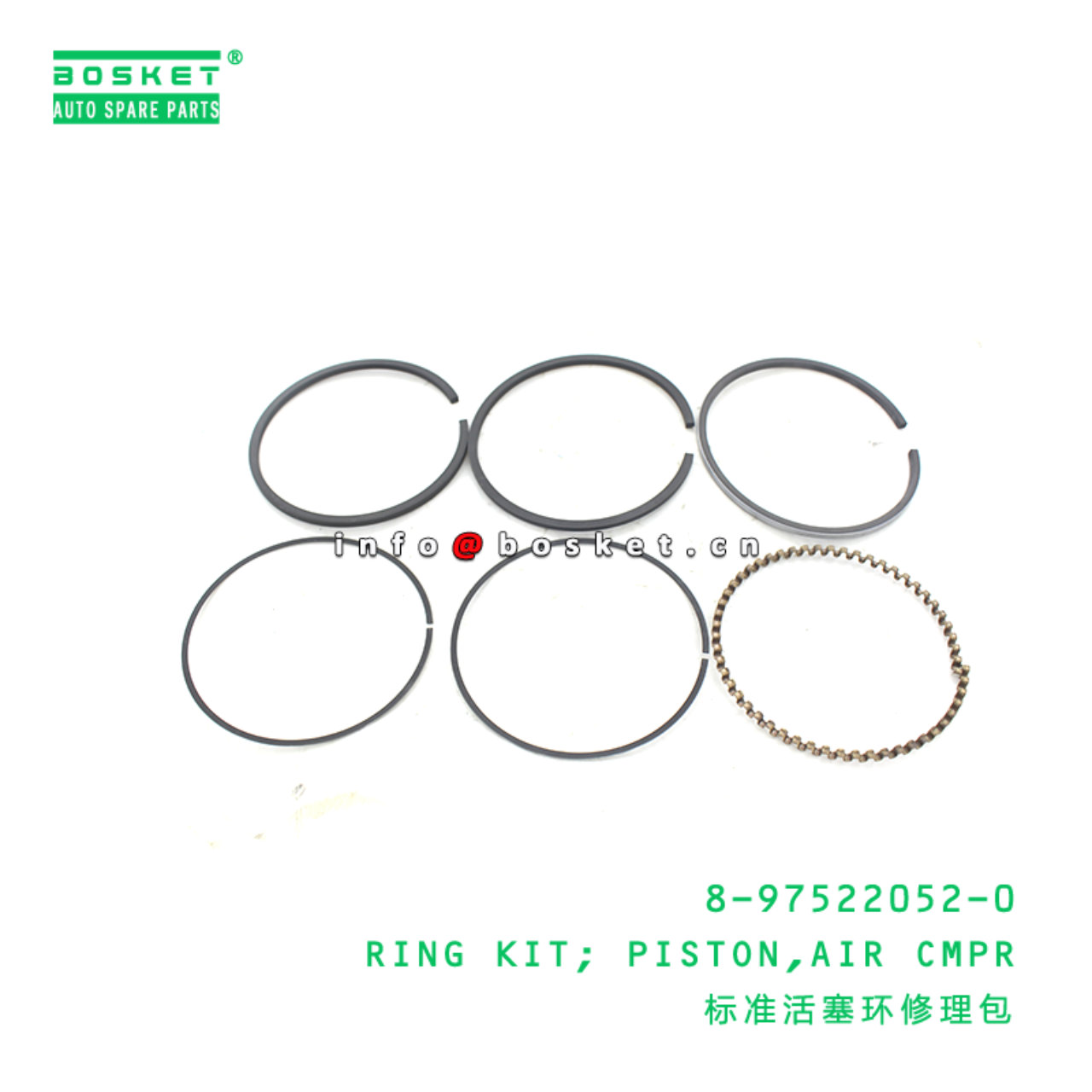  8-97522052-0 Air Compressor Piston Ring Kit 8975220520 Suitable for ISUZU FTR