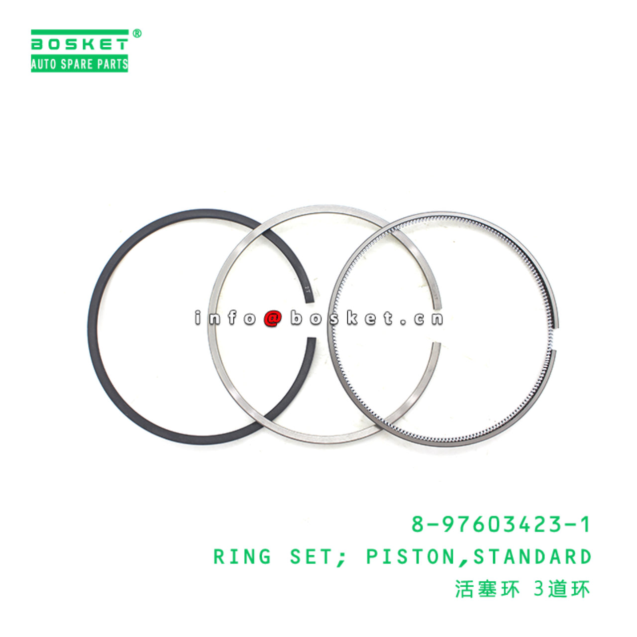 8-97603423-1 Standard Piston Ring Set 8976034231 Suitable for ISUZU CVZ CXZ CYZ 4HK1