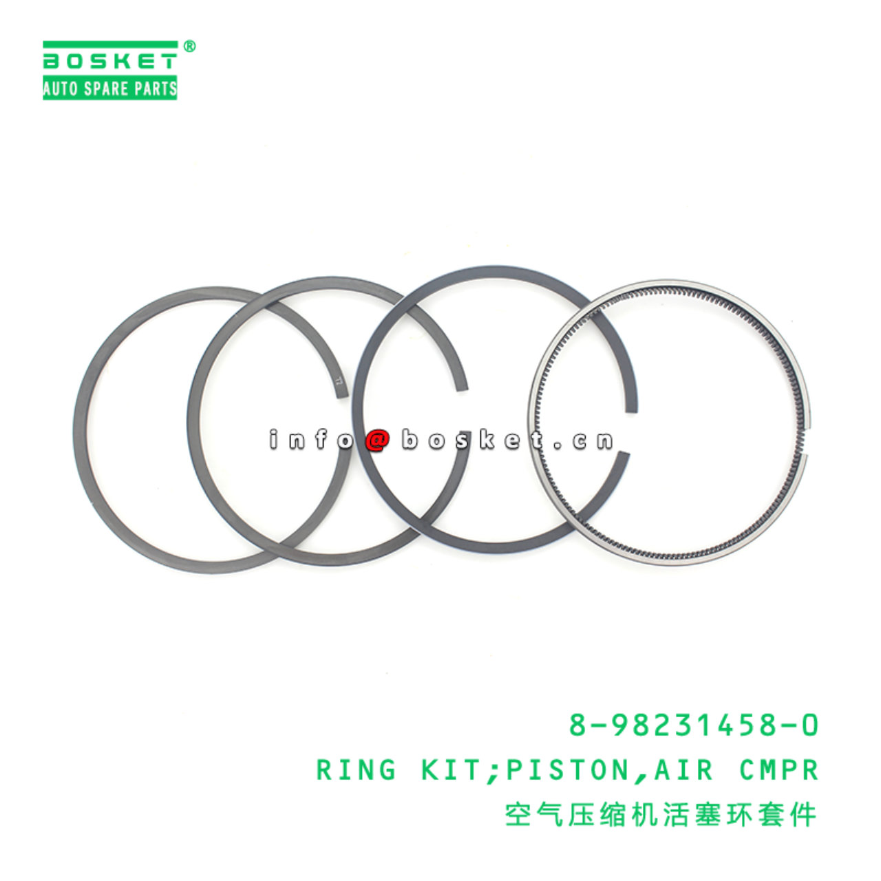 8-98231458-0 Air Compressor Piston Ring Kit 8982314580 Suitable for ISUZU VC46