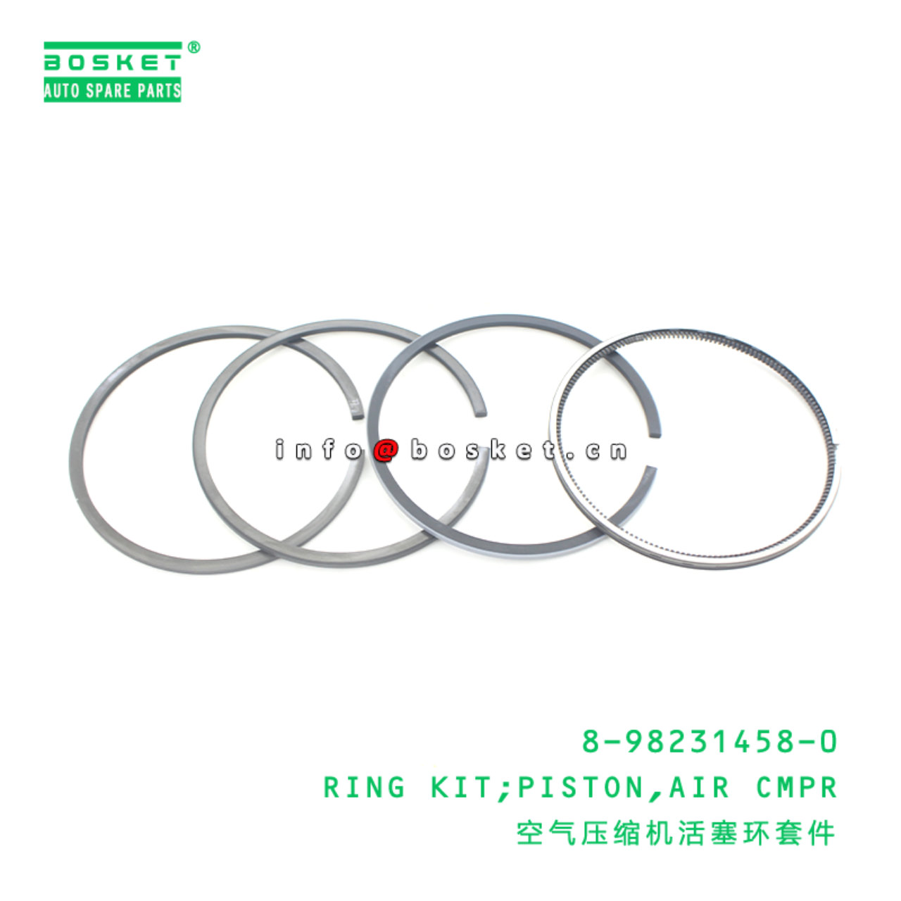 8-98231458-0 Air Compressor Piston Ring Kit 8982314580 Suitable for ISUZU VC46