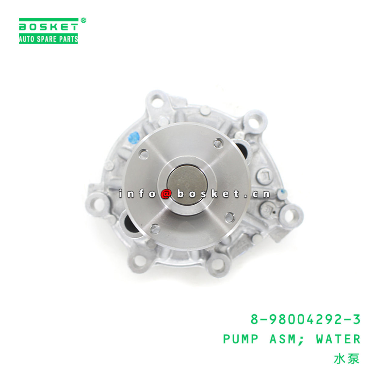 8-98004292-3 Water Pump Assembly Suitable for ISUZU NLR85 4JJ1T 8980042923