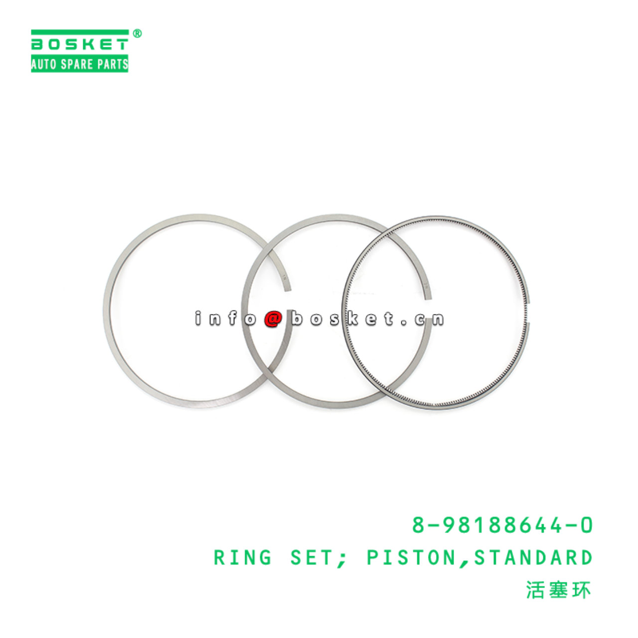8-98188644-0 Standard Piston Ring Set Suitable for ISUZU NKR 4JH1 8981886440