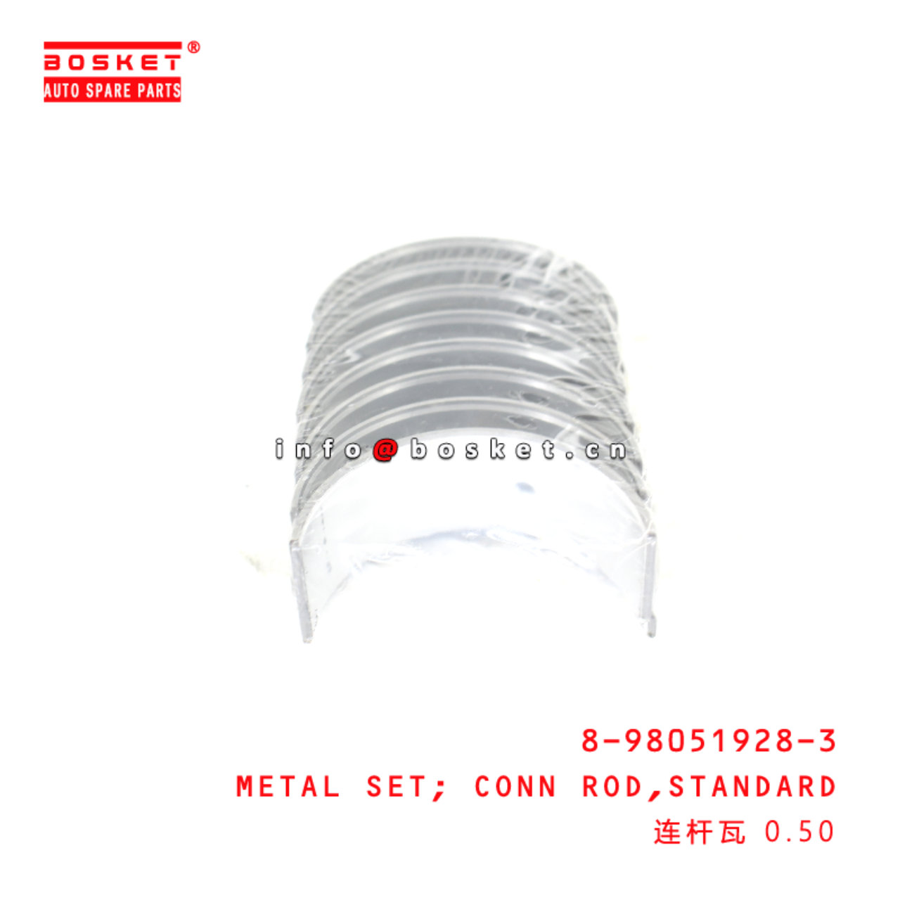 8-98051928-3 Standard Connecting Rod Metal Set suitable for ISUZU 4LE1 8980519283