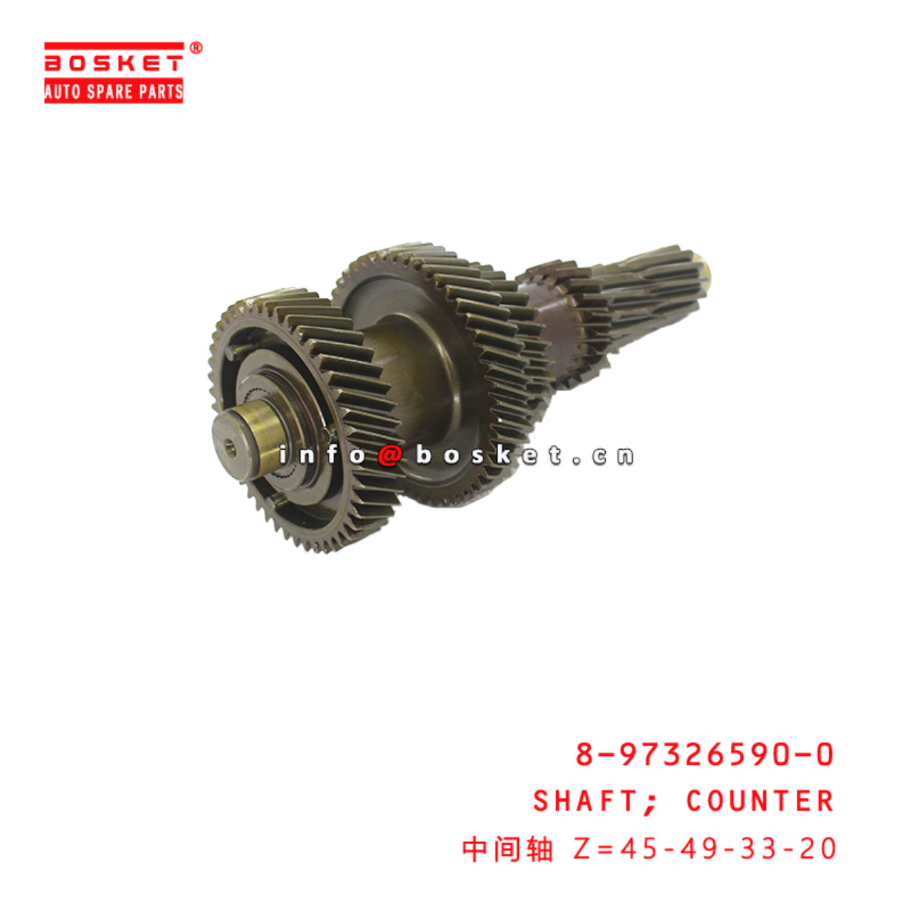 8-97326590-0 Counter Shaft suitable for ISUZU NKR 4JH1 8973265900