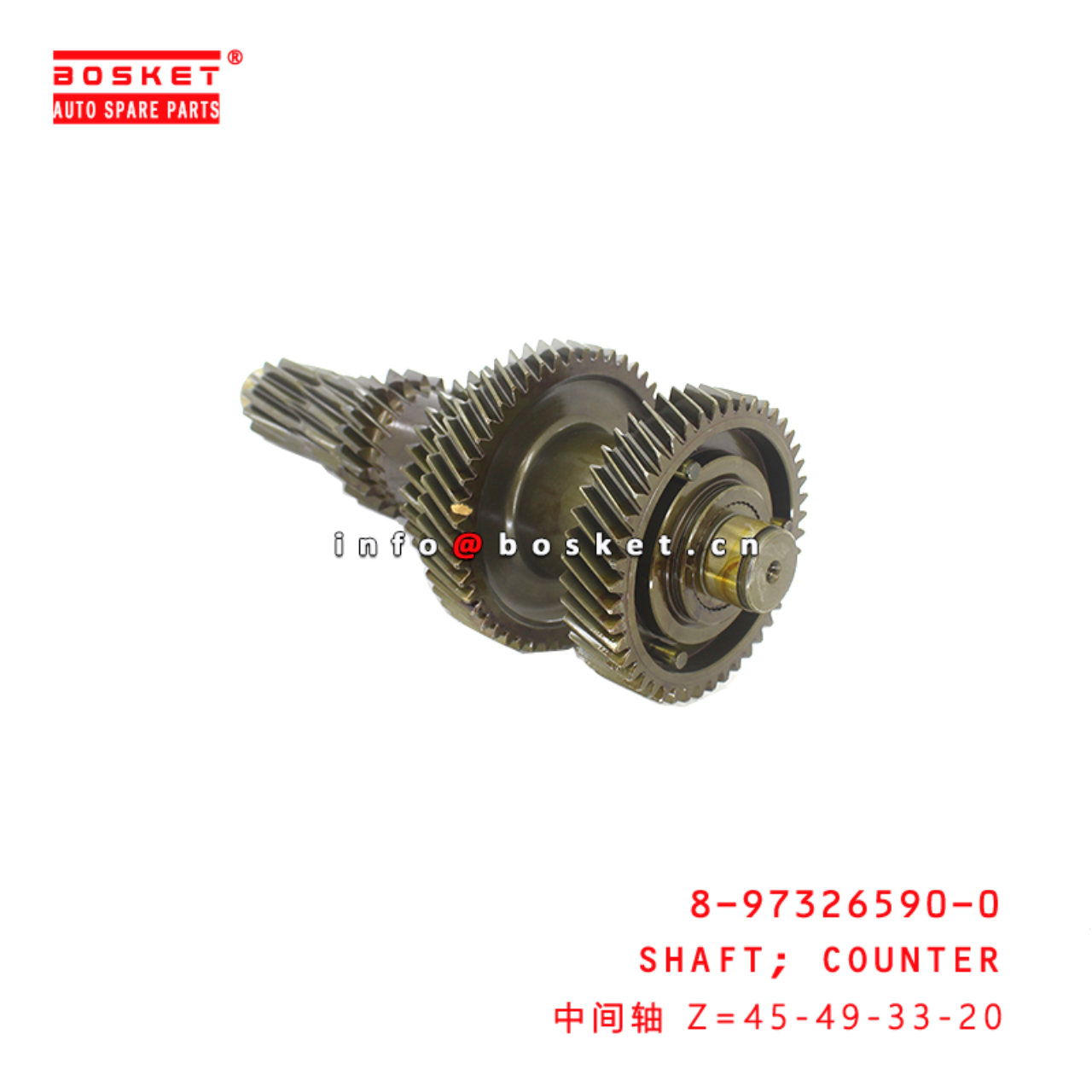 8-97326590-0 Counter Shaft suitable for ISUZU NKR 4JH1 8973265900