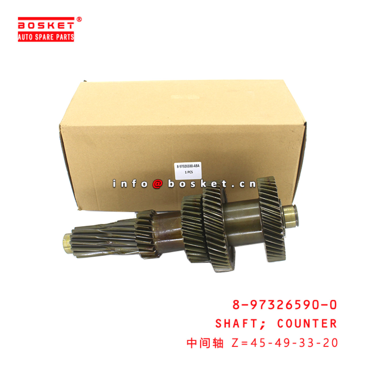 8-97326590-0 Counter Shaft suitable for ISUZU NKR 4JH1 8973265900