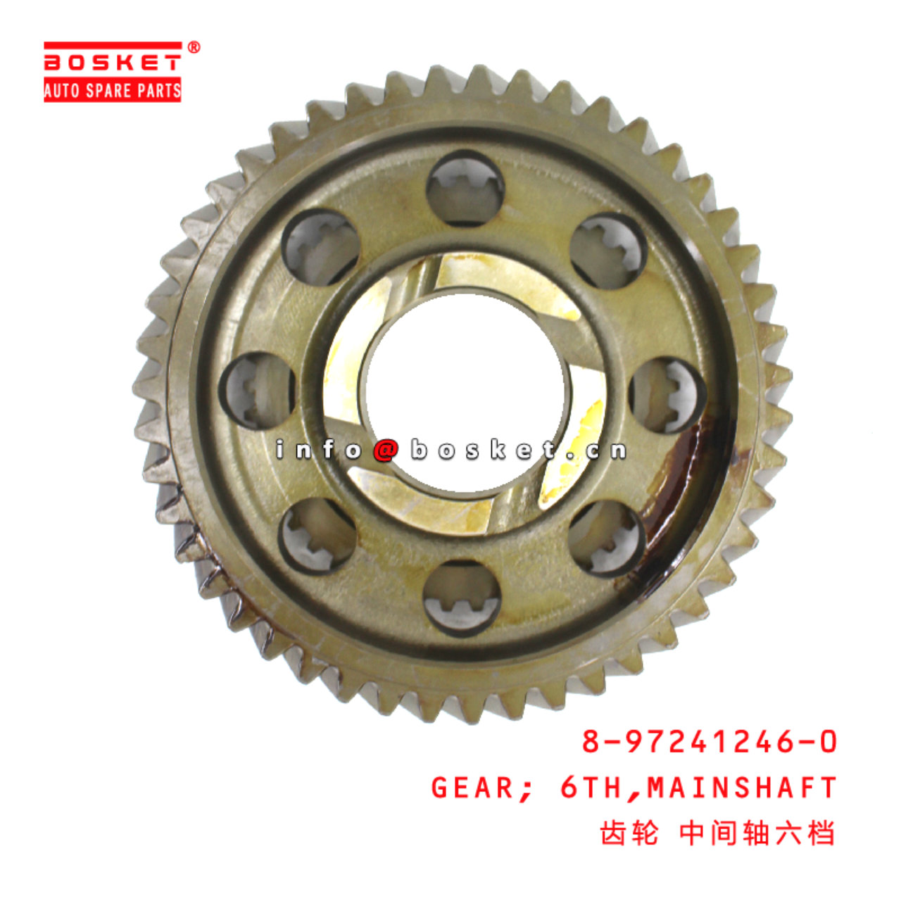 8-97241246-0 Main Shaft Sixth Gear suitable for ISUZU   8972412460