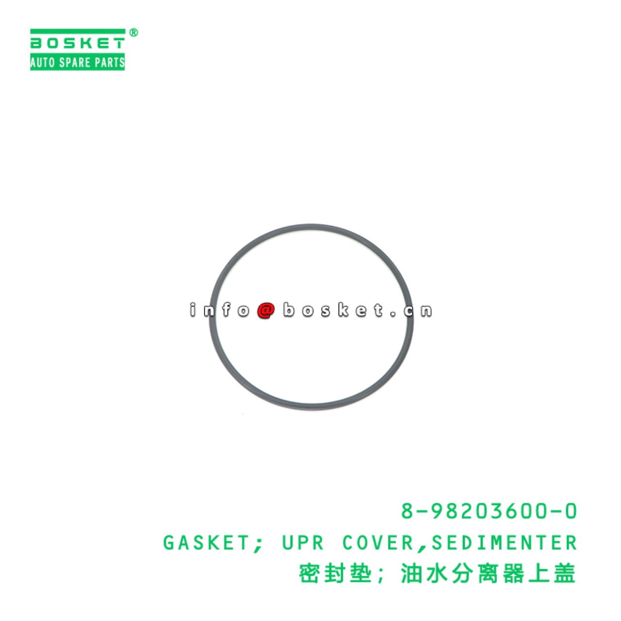 8-98203600-0 Sedimenter Upper Cover Gasket suitabl...