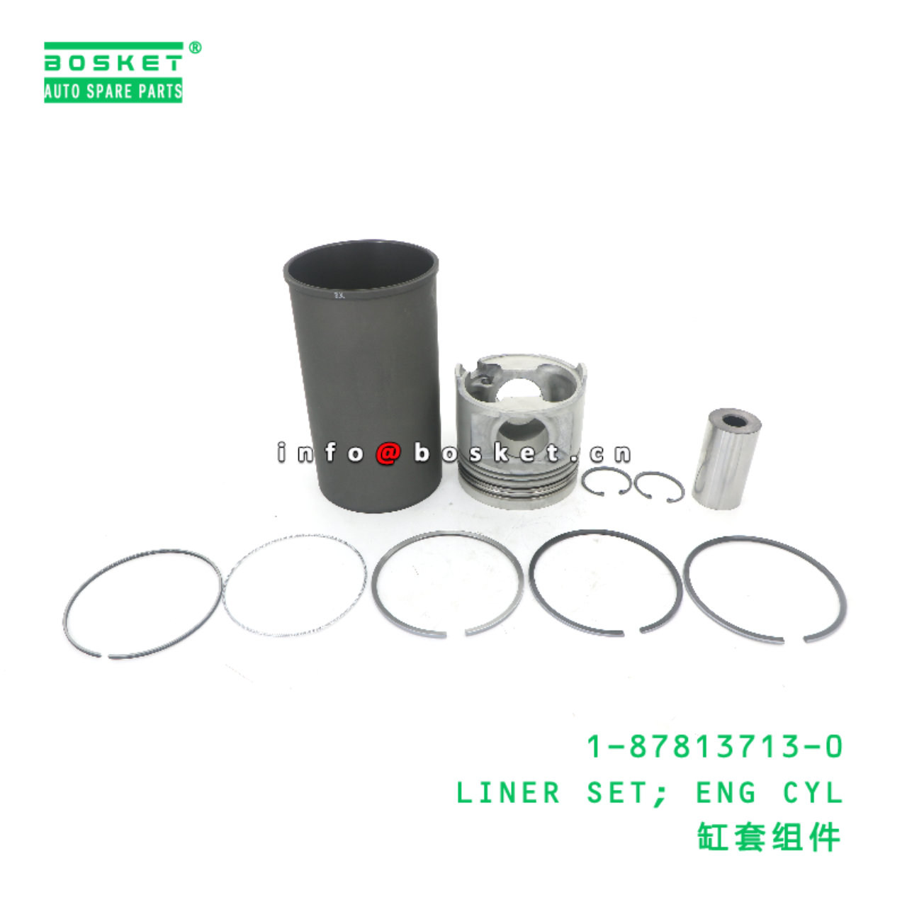 1-87813713-0 Engine Cylinder Liner Set suitable for ISUZU   1878137130