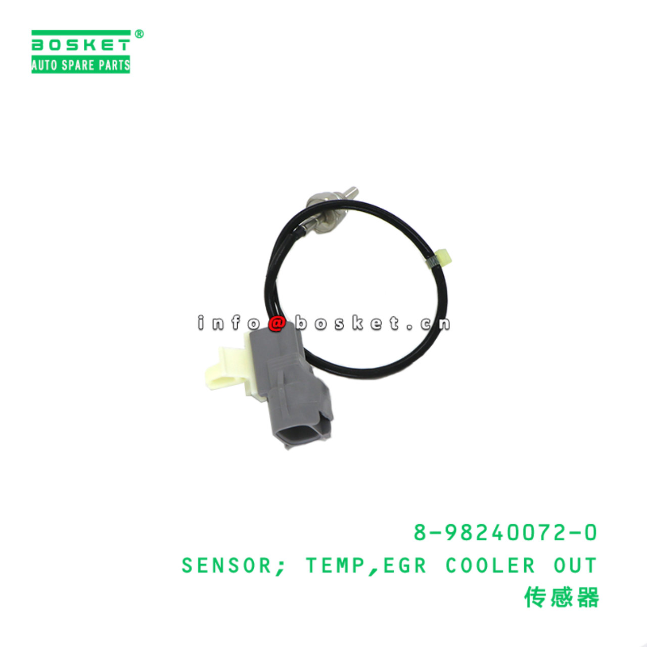 8-98240072-0 Exhaust Gas Recirculation Cooler Out Temp Sensor suitable for ISUZU   8982400720