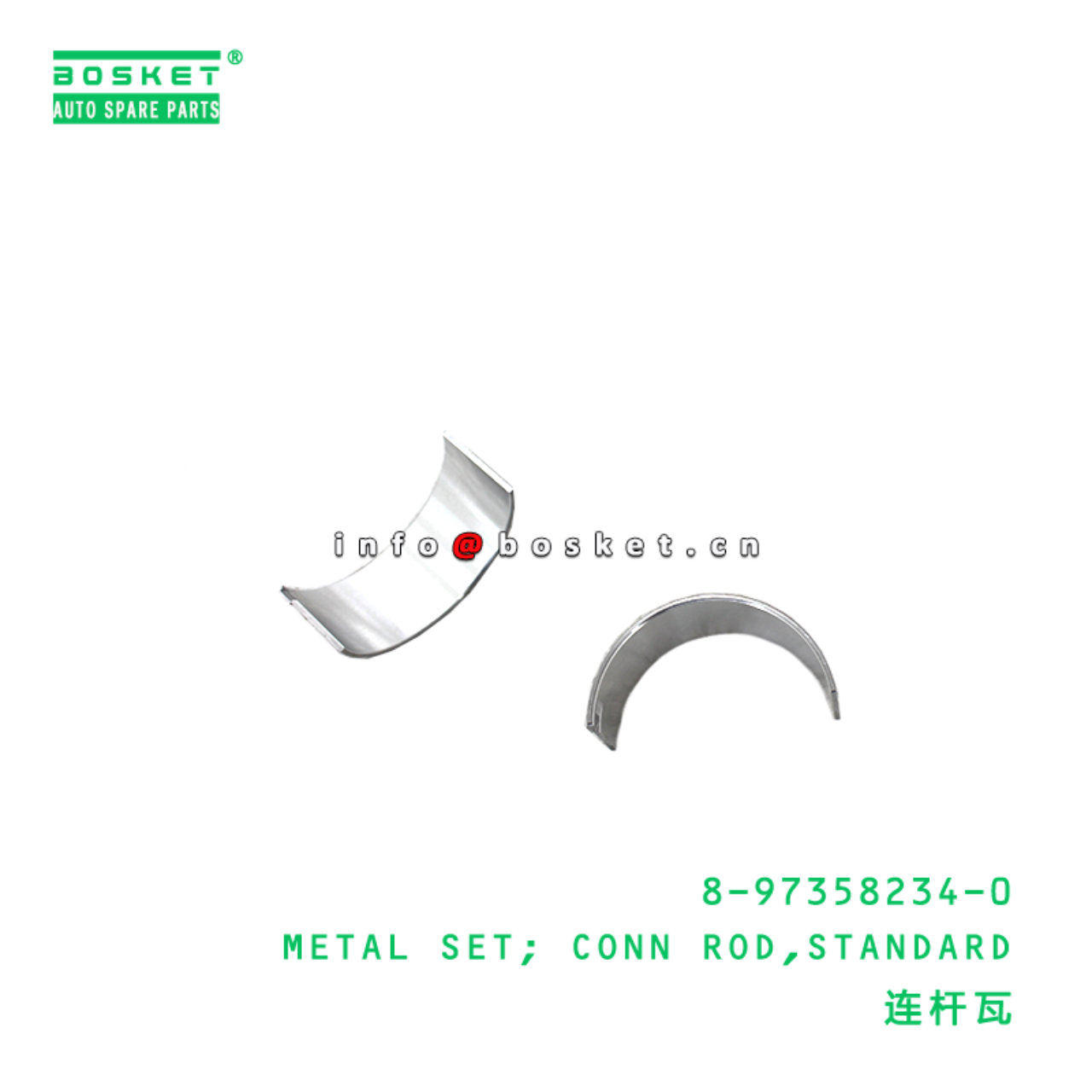 8-97358234-0 METAL SET; CONN ROD,STANDARD suitable for ISUZU  4JJ1 4JB1 4JH1 8973582340
