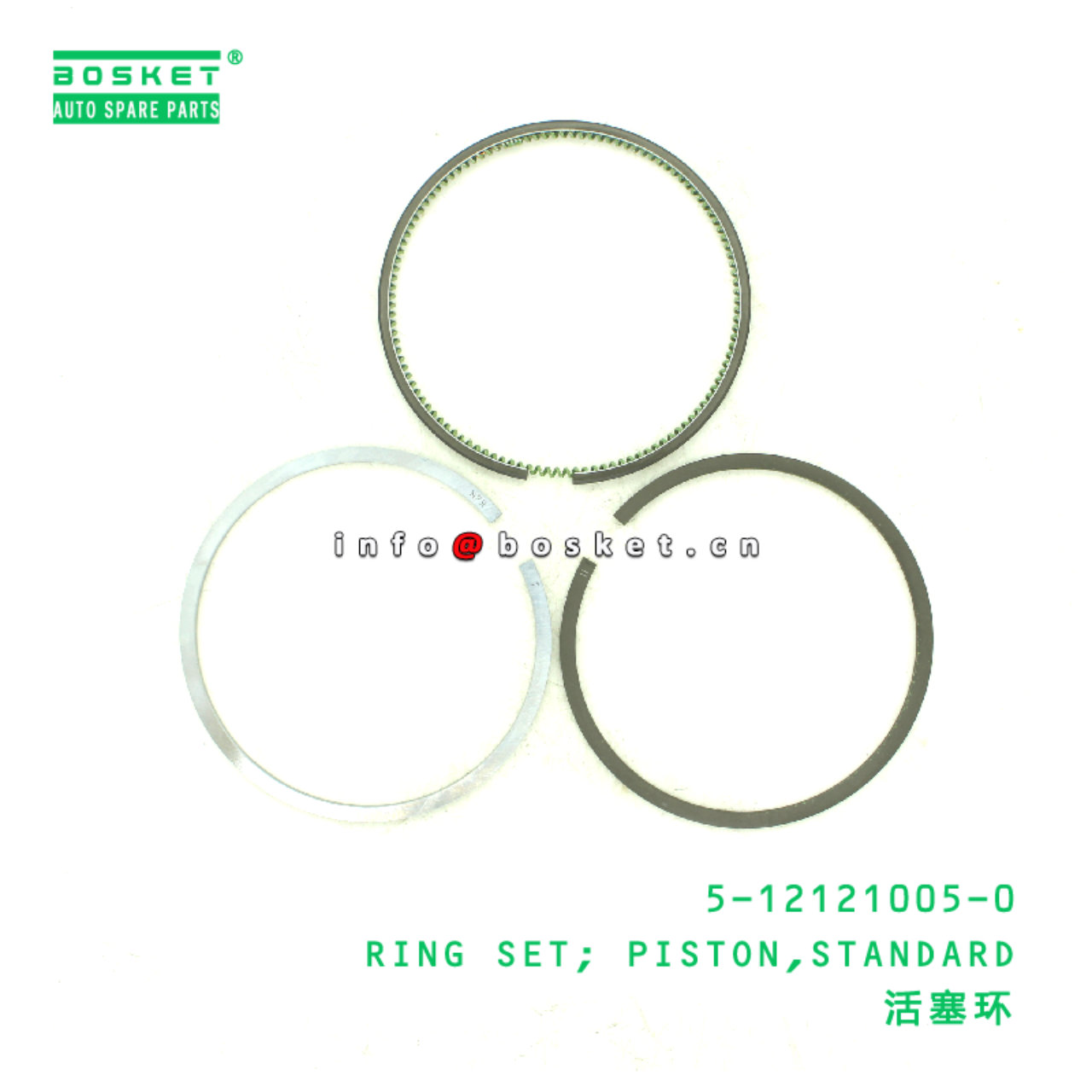 5-12121005-0 Standard Piston Ring Set suitable for ISUZU FSR113 6BD1 5121210050