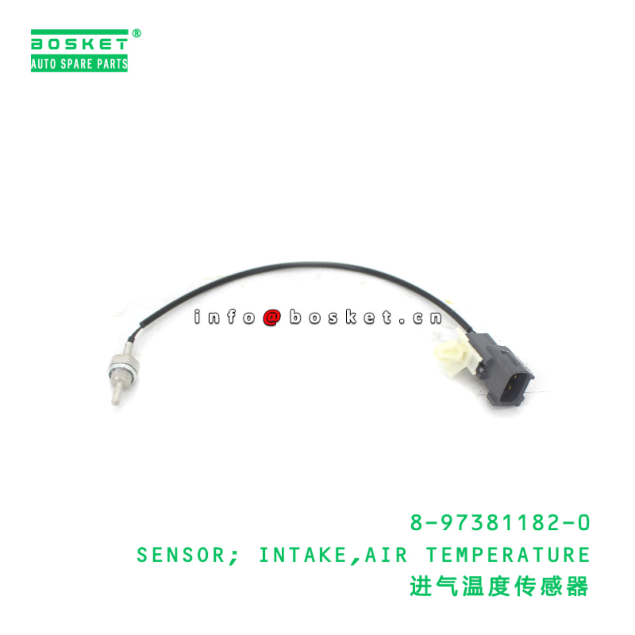 8-97381182-0 SENSOR; INTAKE,AIR TEMPERATURE suitable for ISUZU 8973811820