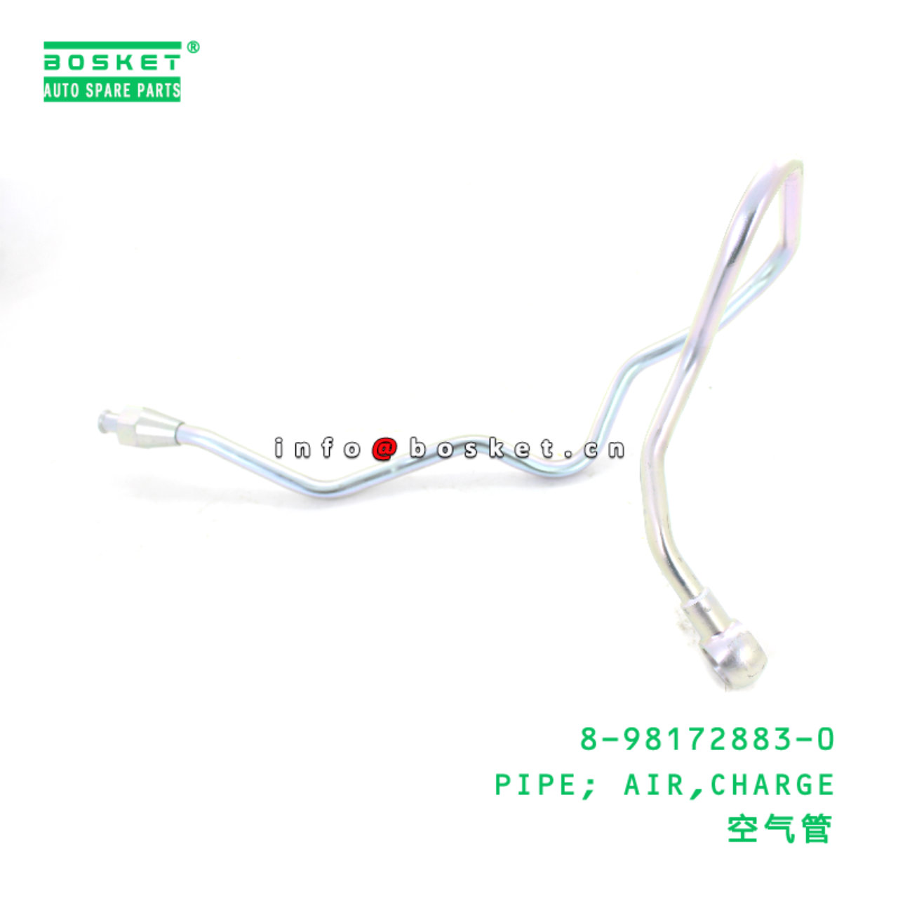 8-98172883-0 PIPE; AIR,CHARGE suitable for ISUZU 8981728830