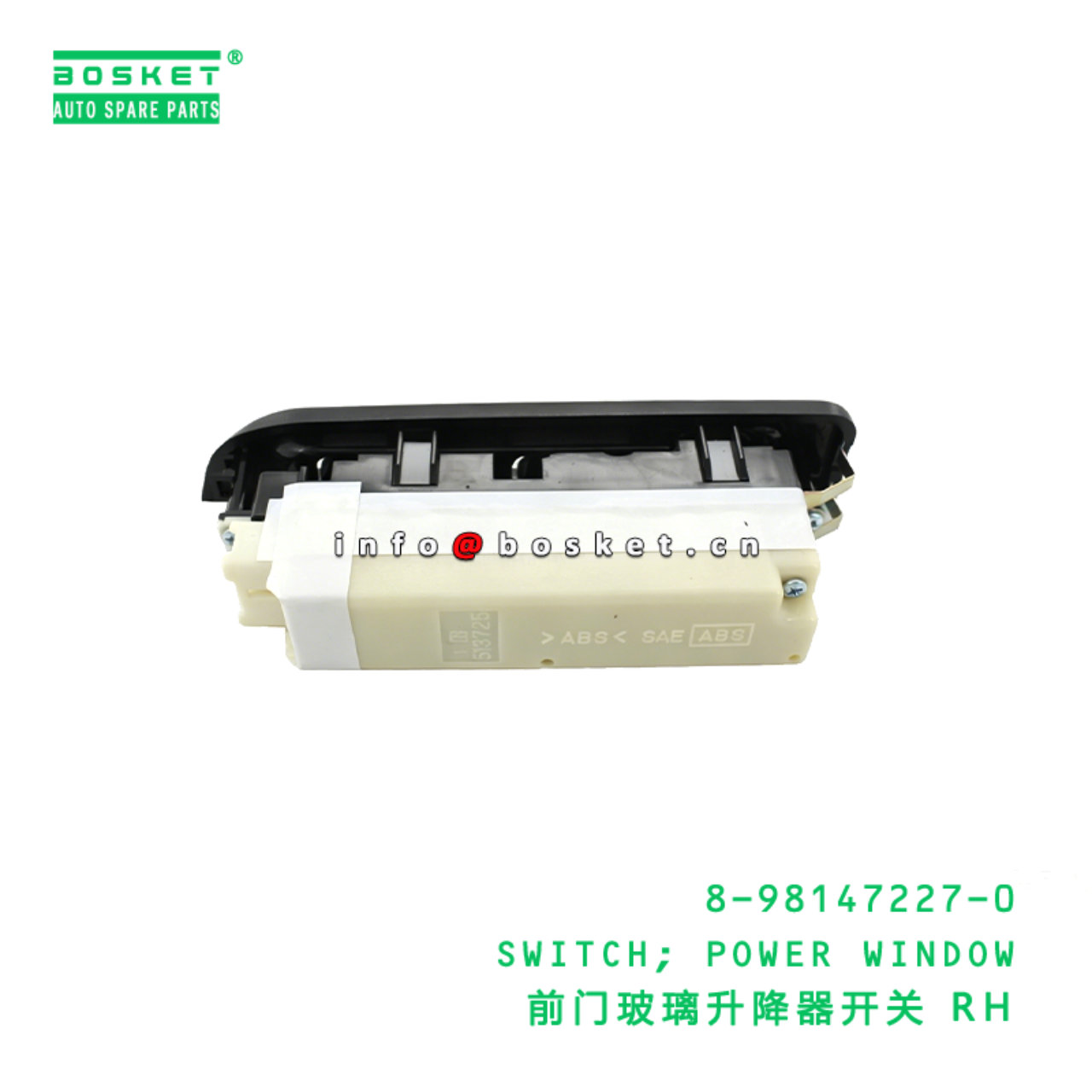 8-98147227-0 SWITCH; POWER WINDOW Suitable for ISUZU NKR 8981472270