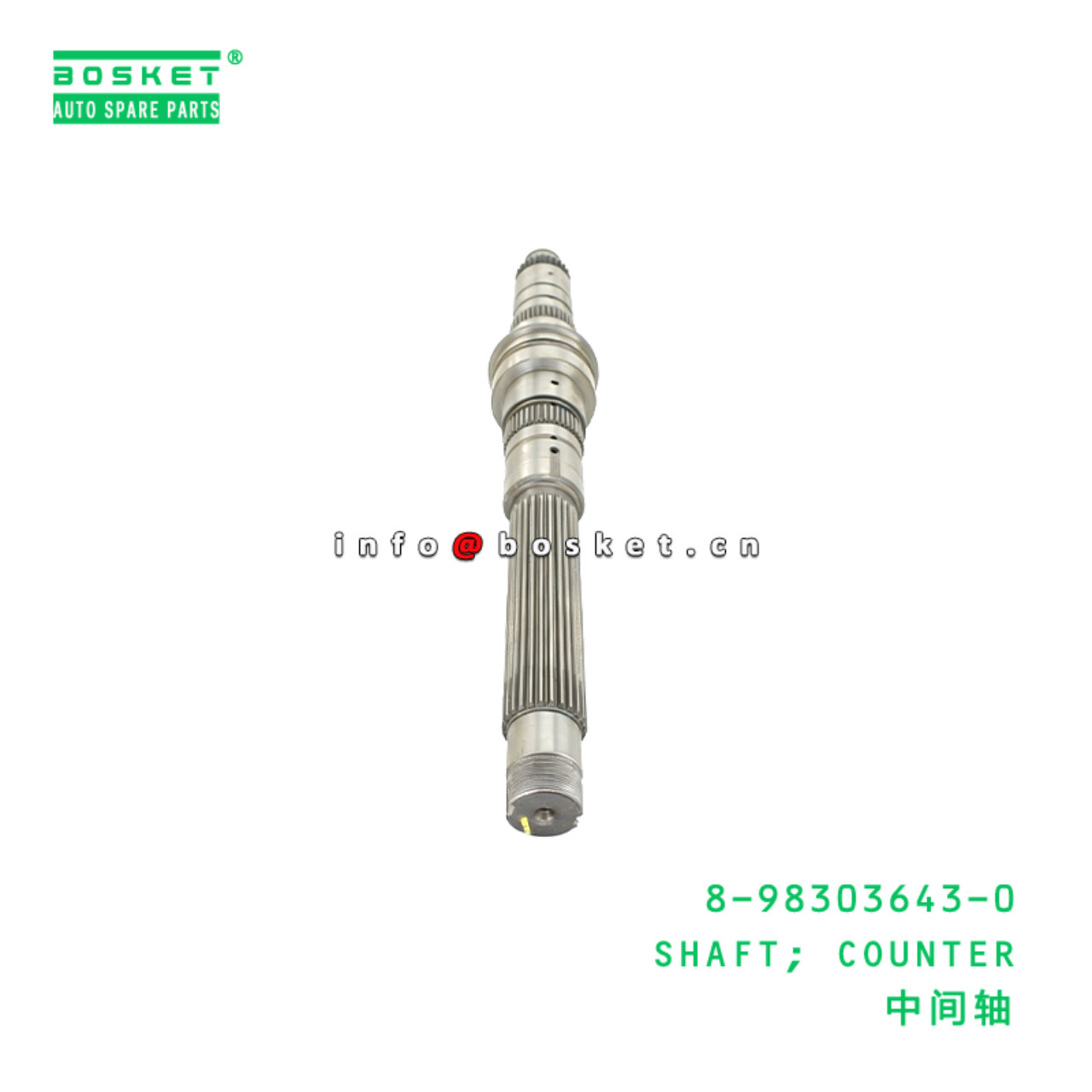8-98303643-0 SHAFT; COUNTER Suitable for ISUZU 8983036430