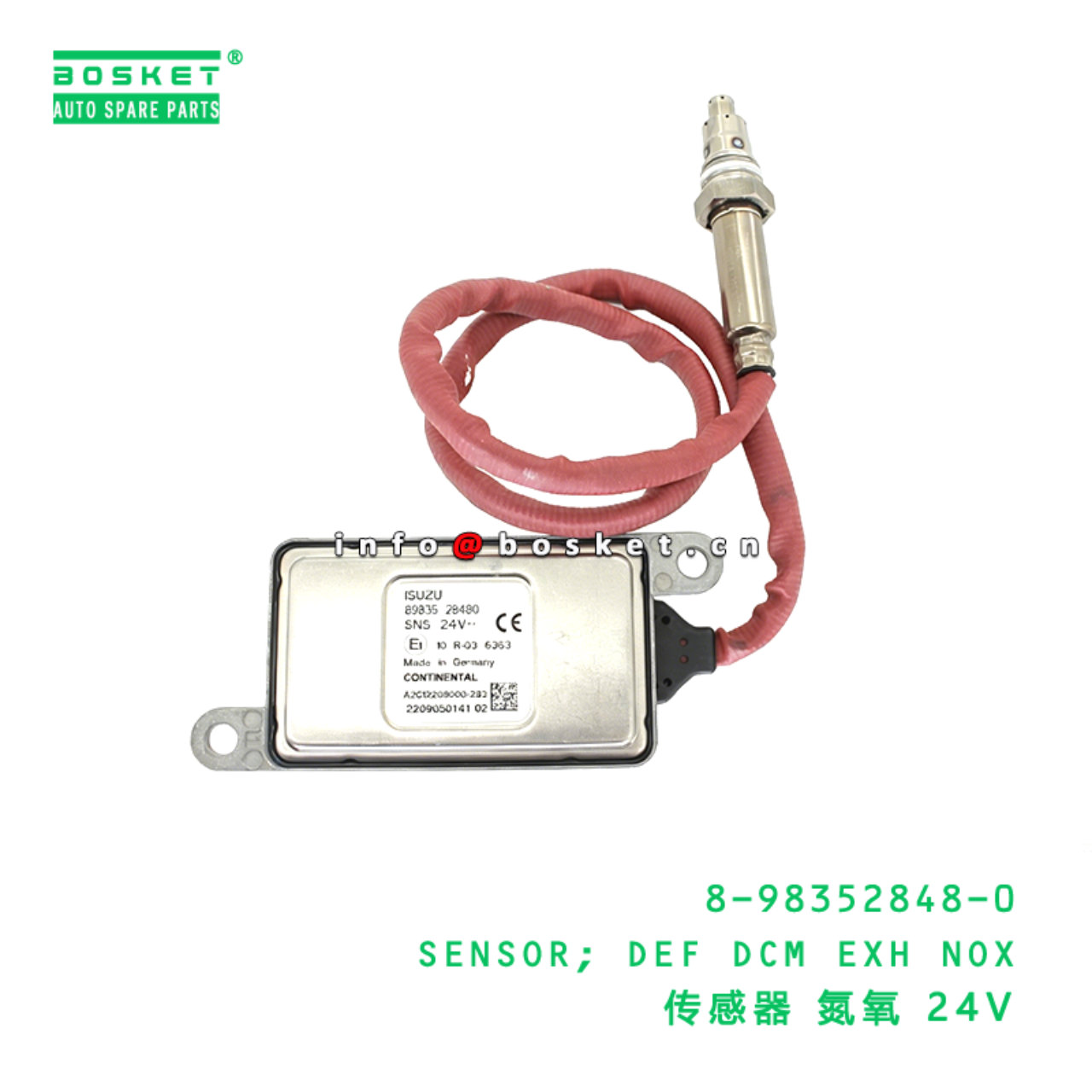 8-98352848-0 SENSOR; DEF DCM EXH NOX Suitable for ISUZU 8983528480