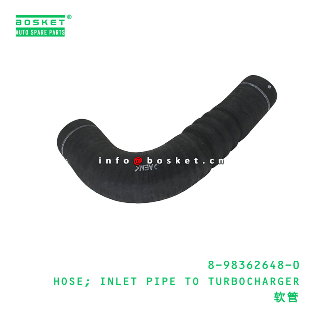 8-98362648-0 HOSE; INLET PIPE TO TURBOCHARGER Suit...