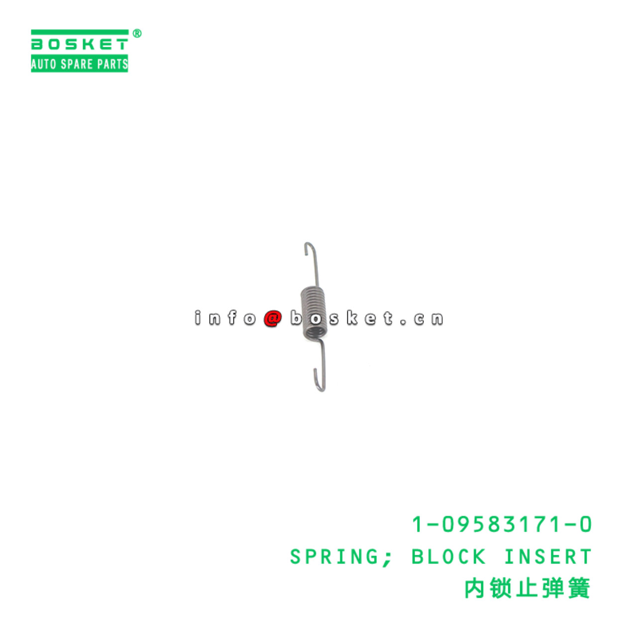 1-09583171-0 SPRING; BLOCK INSERT suitable for ISU...