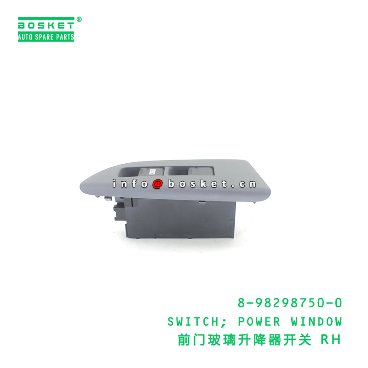 8-98298750-0 SWITCH; POWER WINDOW suitable for ISUZU VC46 FRR 4HK1 6UZ1 8982987500