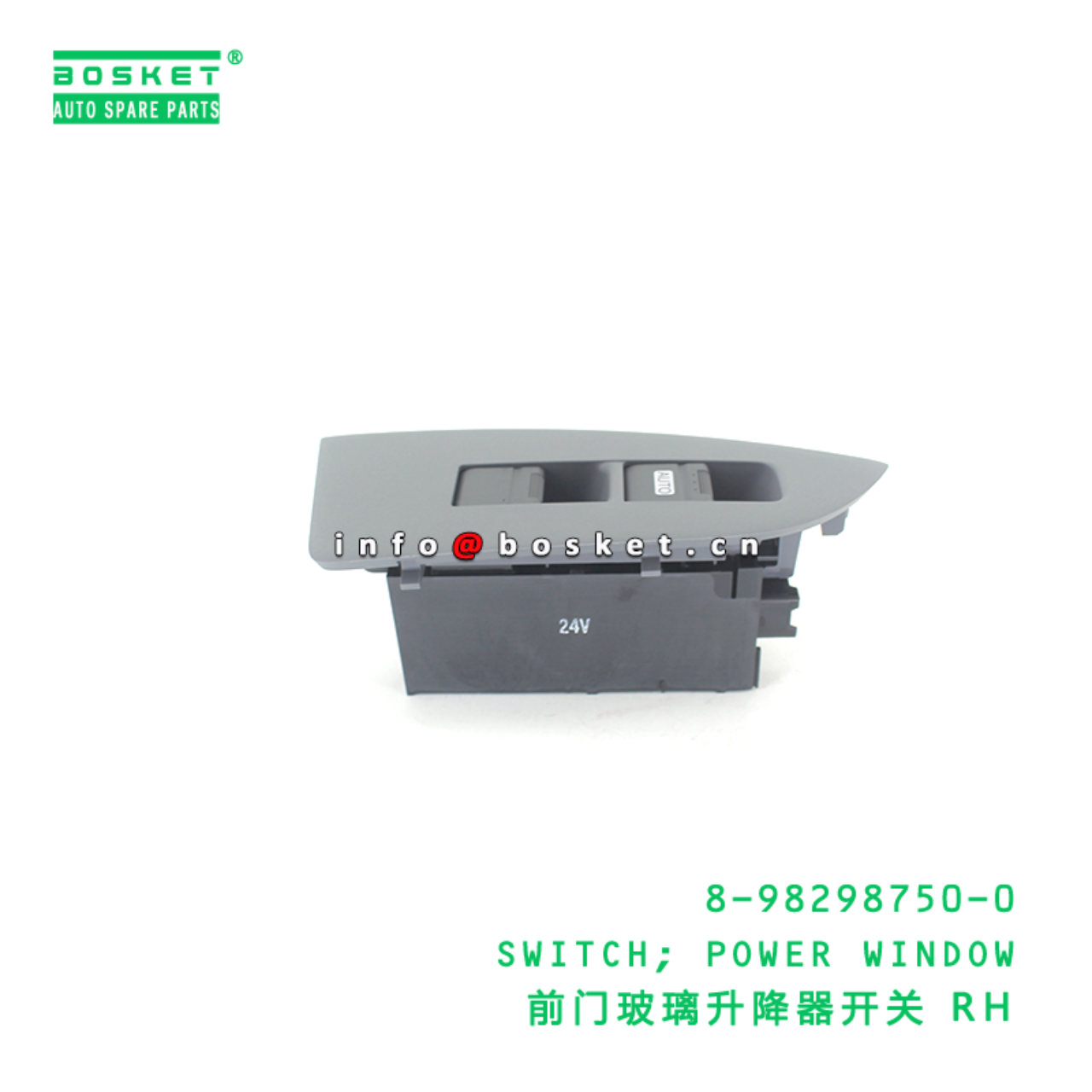 8-98298750-0 SWITCH; POWER WINDOW suitable for ISUZU VC46 FRR 4HK1 6UZ1 8982987500