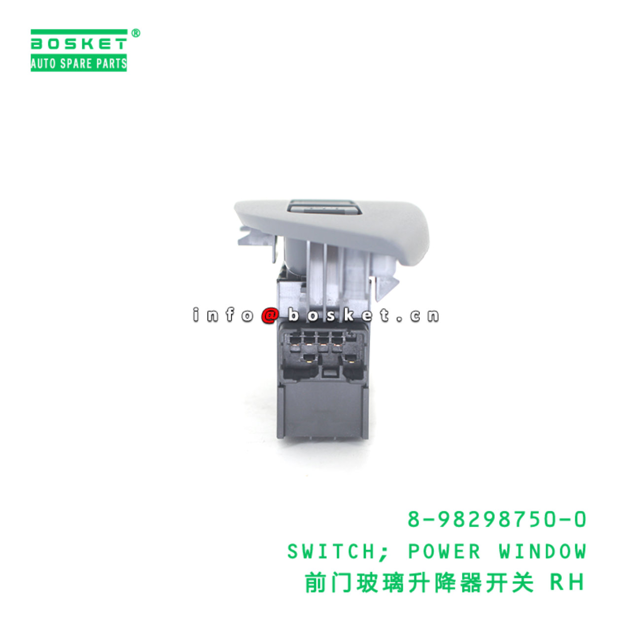 8-98298750-0 SWITCH; POWER WINDOW suitable for ISUZU VC46 FRR 4HK1 6UZ1 8982987500