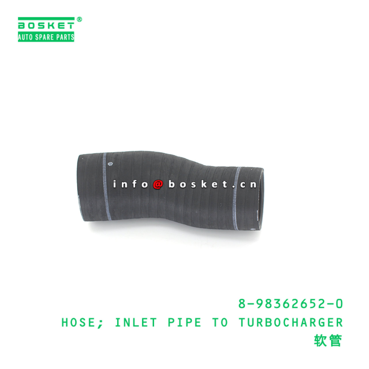 8-98362652-0 HOSE; INLET PIPE TO TURBOCHARGER suit...