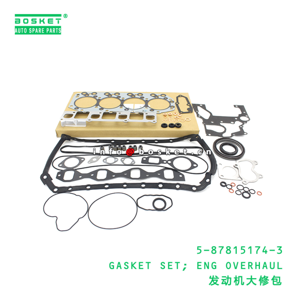 5-87815174-3 GASKET SET; ENG OVERHAUL suitable for ISUZU 5878151743