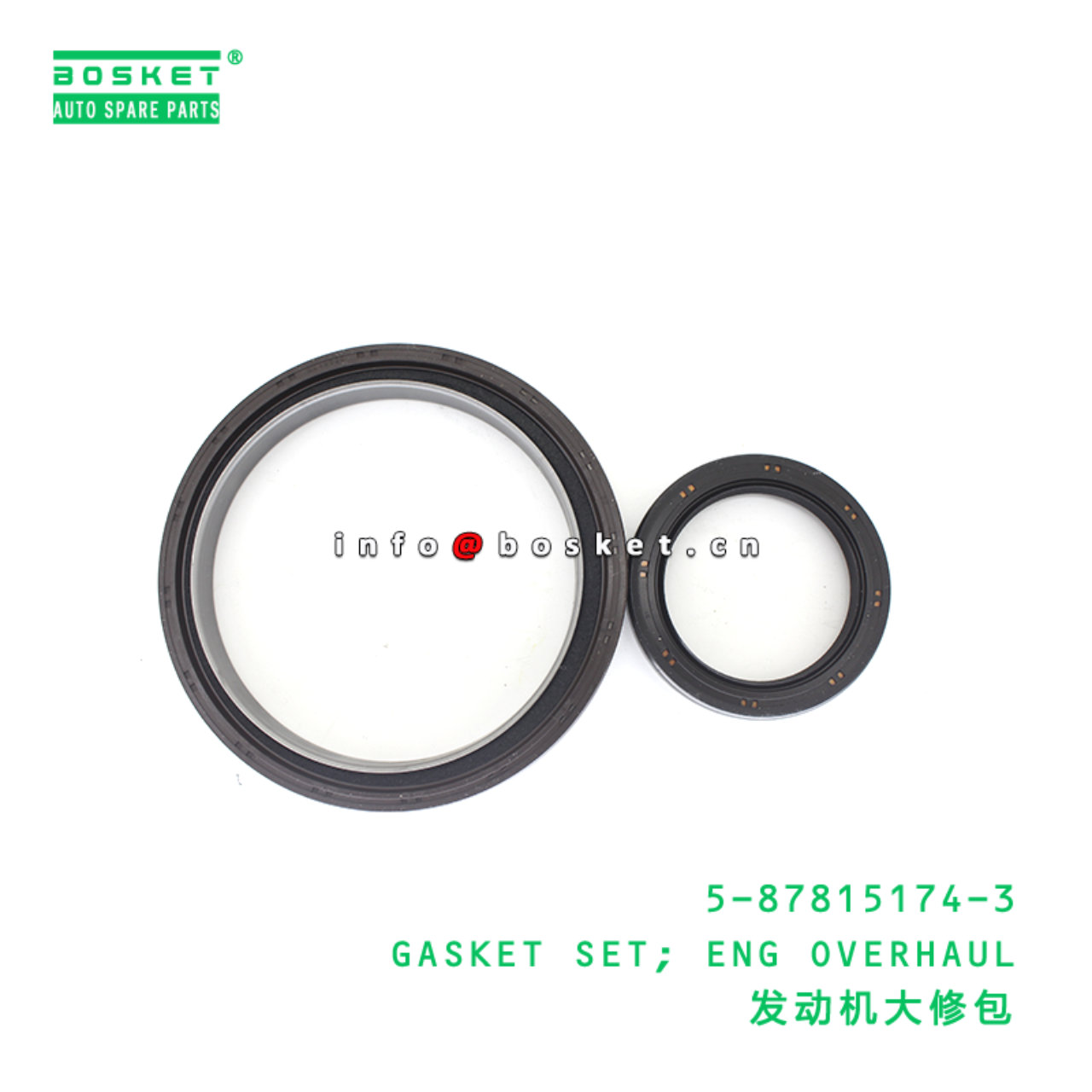 5-87815174-3 GASKET SET; ENG OVERHAUL suitable for ISUZU 5878151743