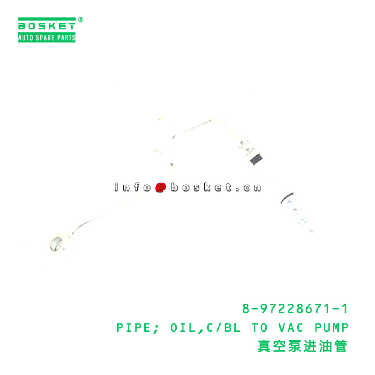 8-97228671-1 PIPE; OIL,C/BL TO VAC PUMP suitable f...