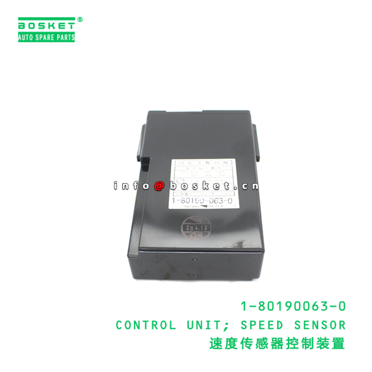 1-80190063-0 CONTROL UNIT; SPEED SENSOR suitable for ISUZU VC46 6UZ1 1801900630