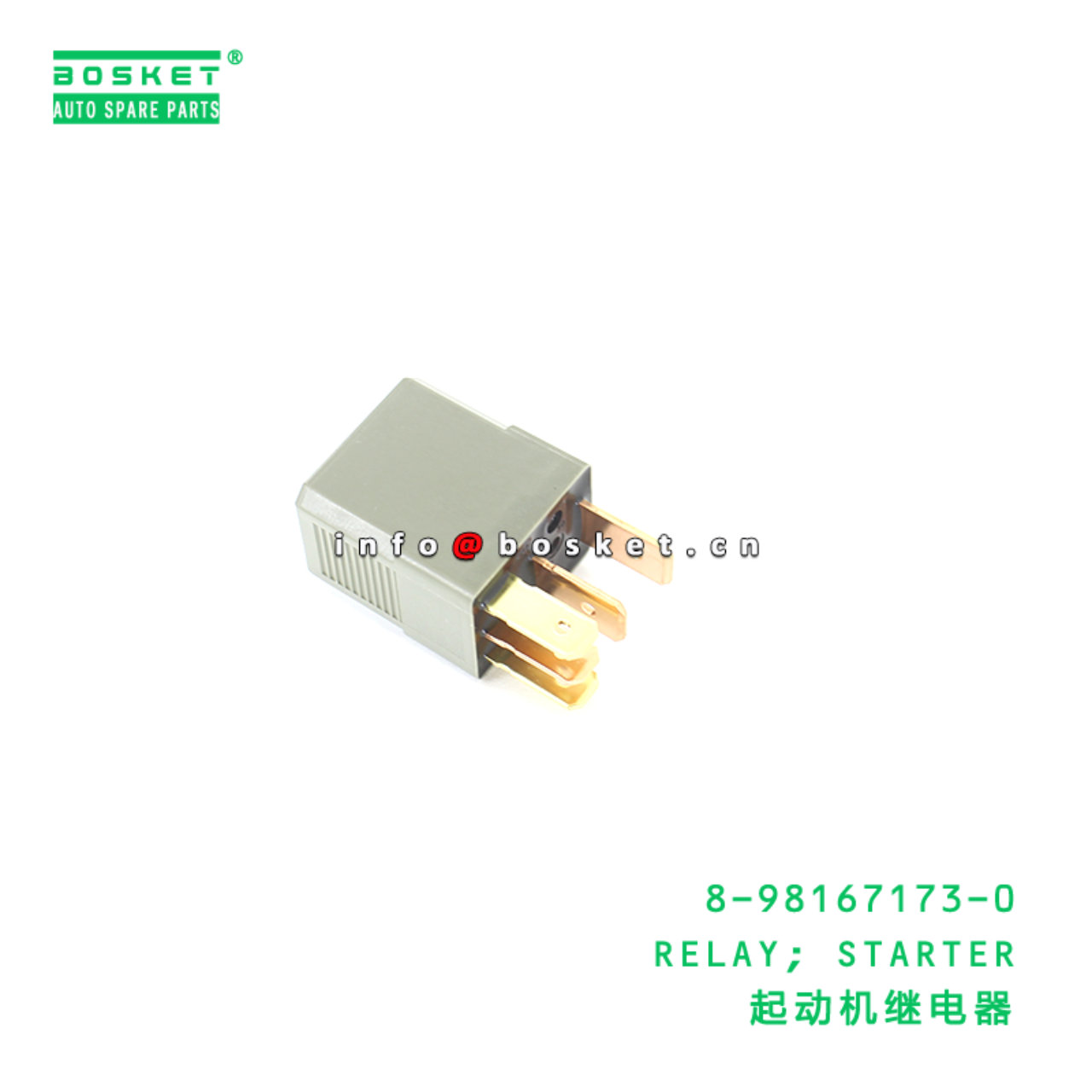 8-98167173-0 RELAY; STARTER suitable for ISUZU VC46 6UZ1 8981671730