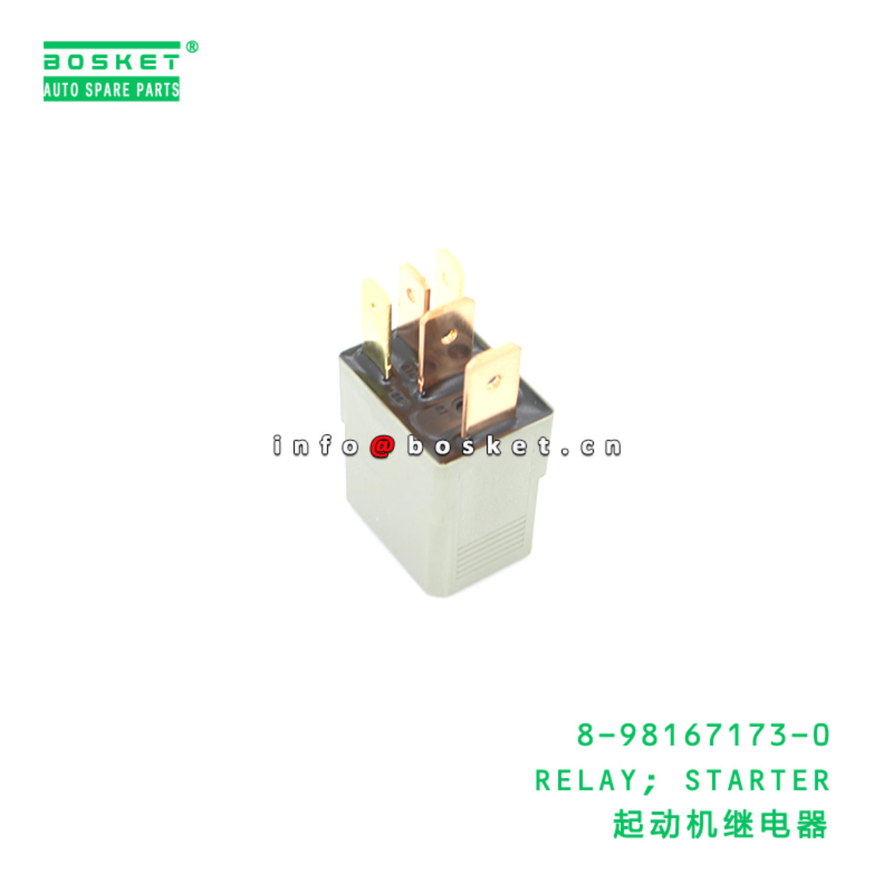 8-98167173-0 RELAY; STARTER suitable for ISUZU VC46 6UZ1 8981671730